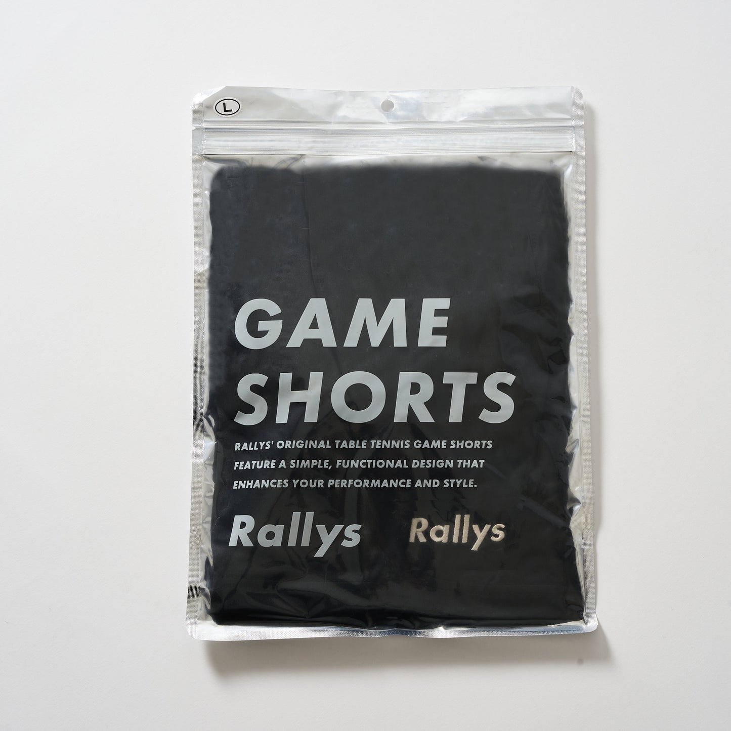 Rallys ショーツ(黒)|公式戦でも使える卓球パンツ