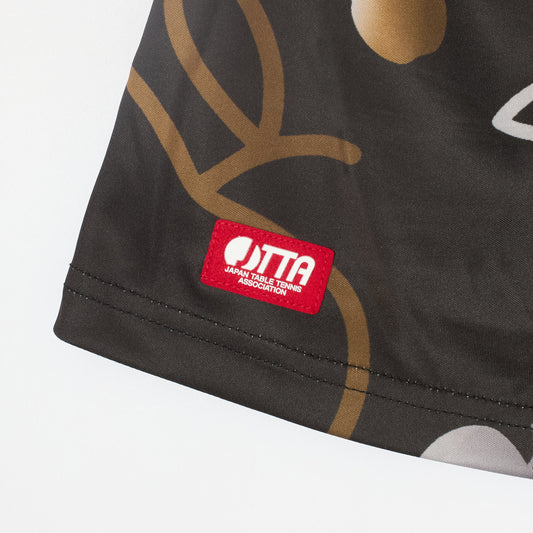 Rallysツールフウェア(プレミアムブラック)|スコート|公式戦で使える卓球ウェア|小林りんごデザイン監修