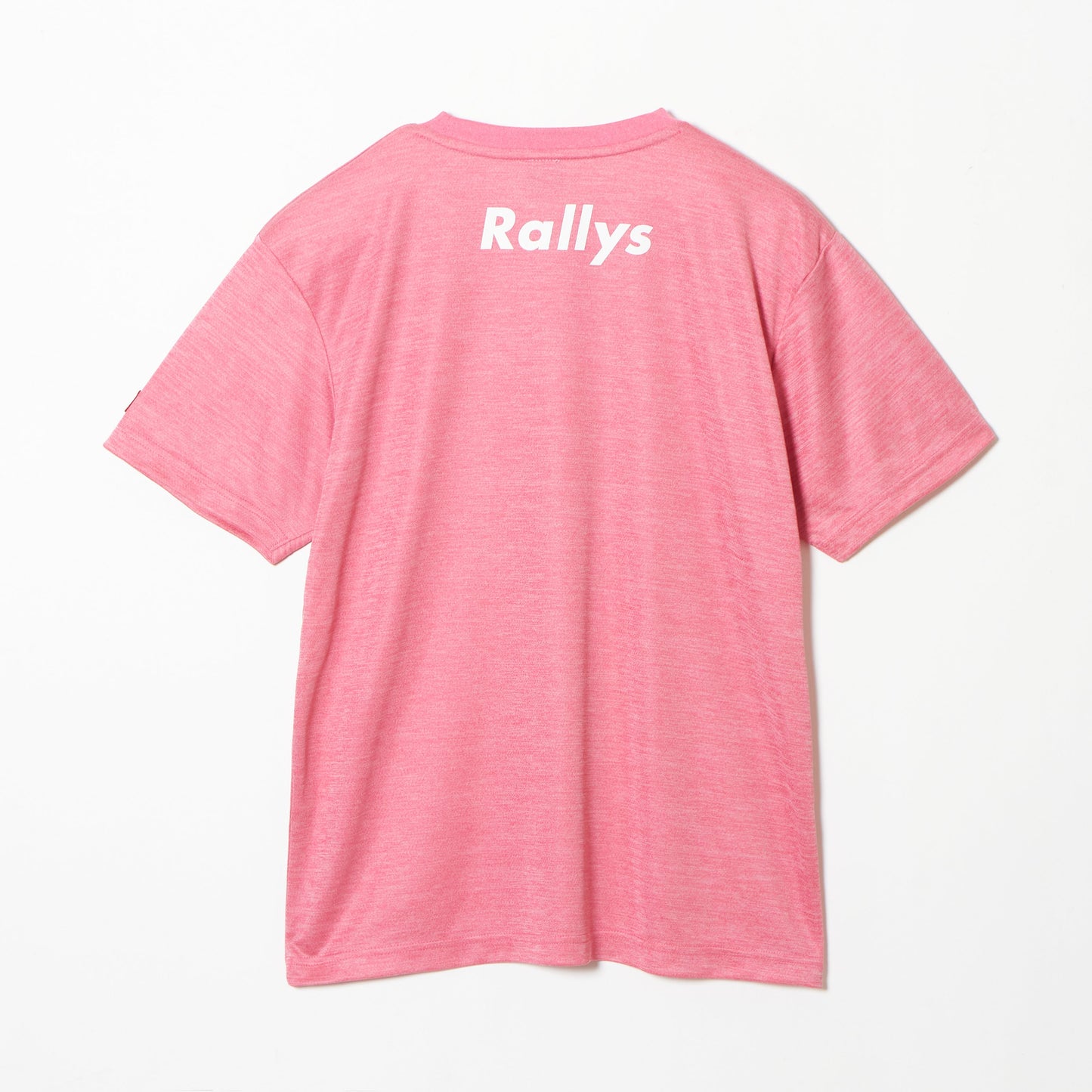 Rallys Tシャツ(ヘザーピンク・ロゴ大)|公式戦でも使える卓球Tシャツ