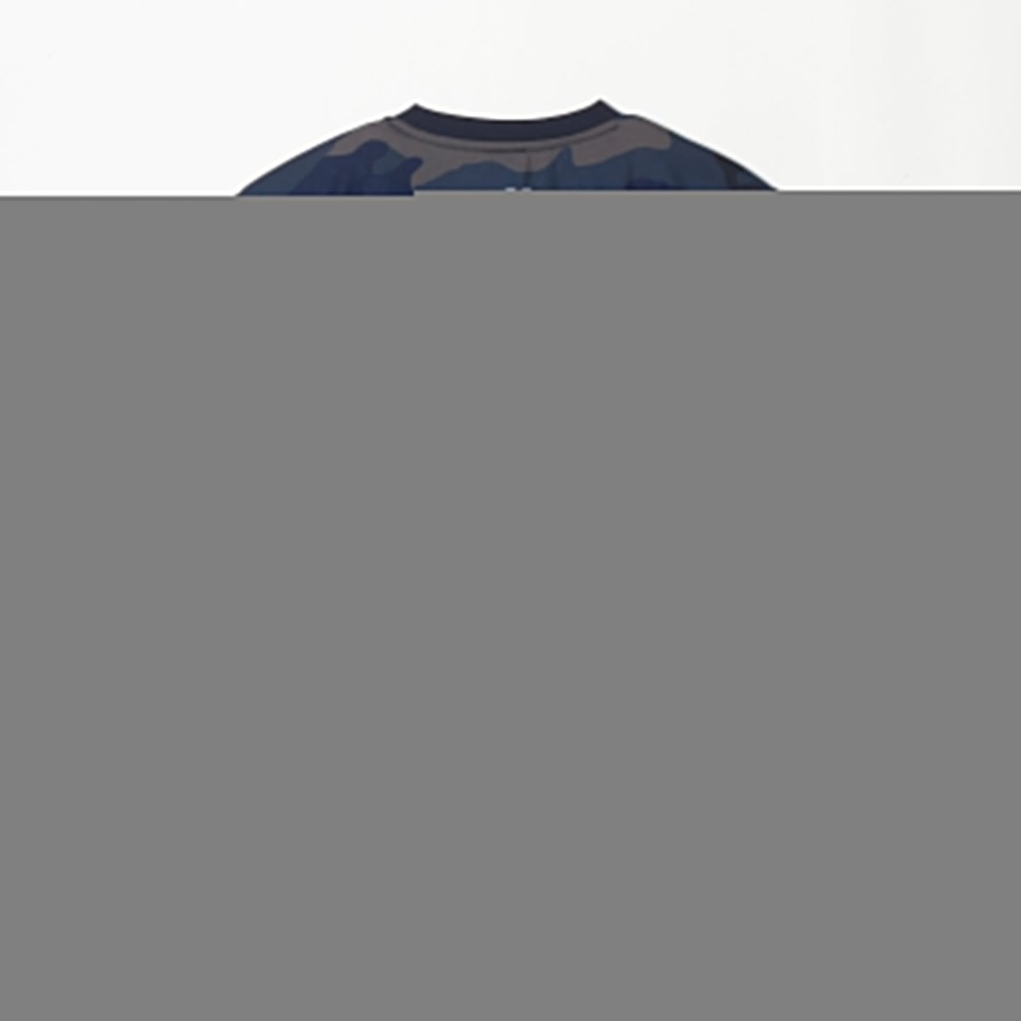 【SOLD OUT】Rallys Tシャツ(迷彩ネイビー・ロゴ小)|公式戦でも使える卓球Tシャツ