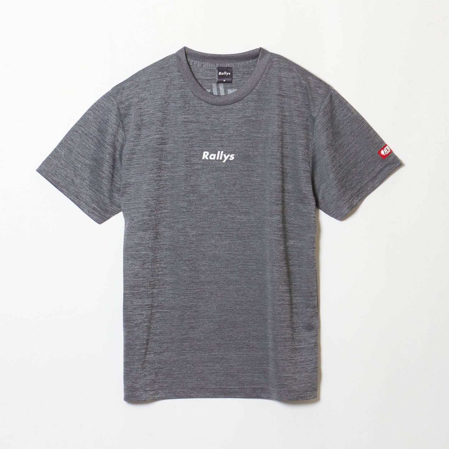 Rallys Tシャツ(ヘザーグレー・ロゴ小)|公式戦でも使える卓球Tシャツ