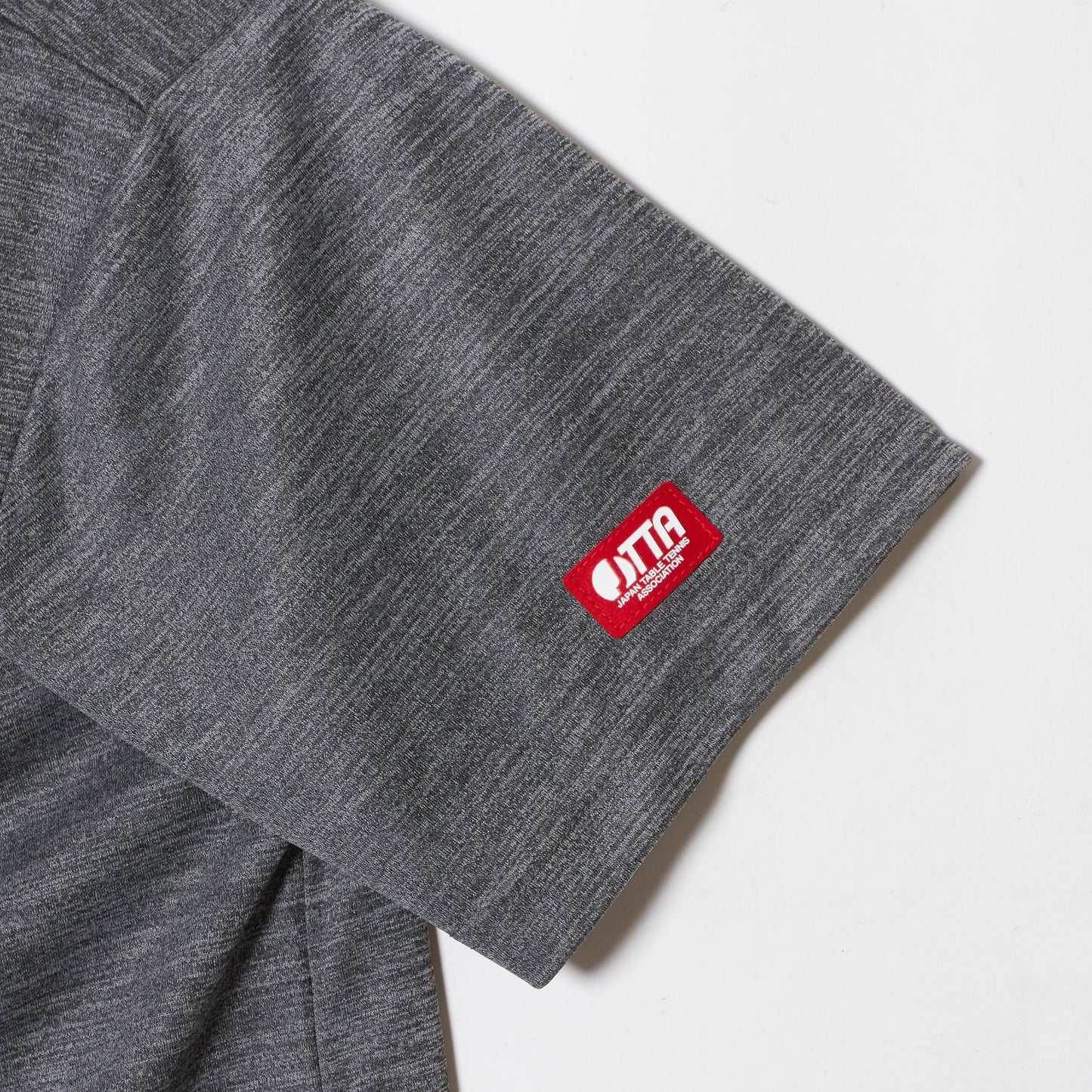 Rallys Tシャツ(ヘザーグレー・ロゴ大)|公式戦でも使える卓球Tシャツ