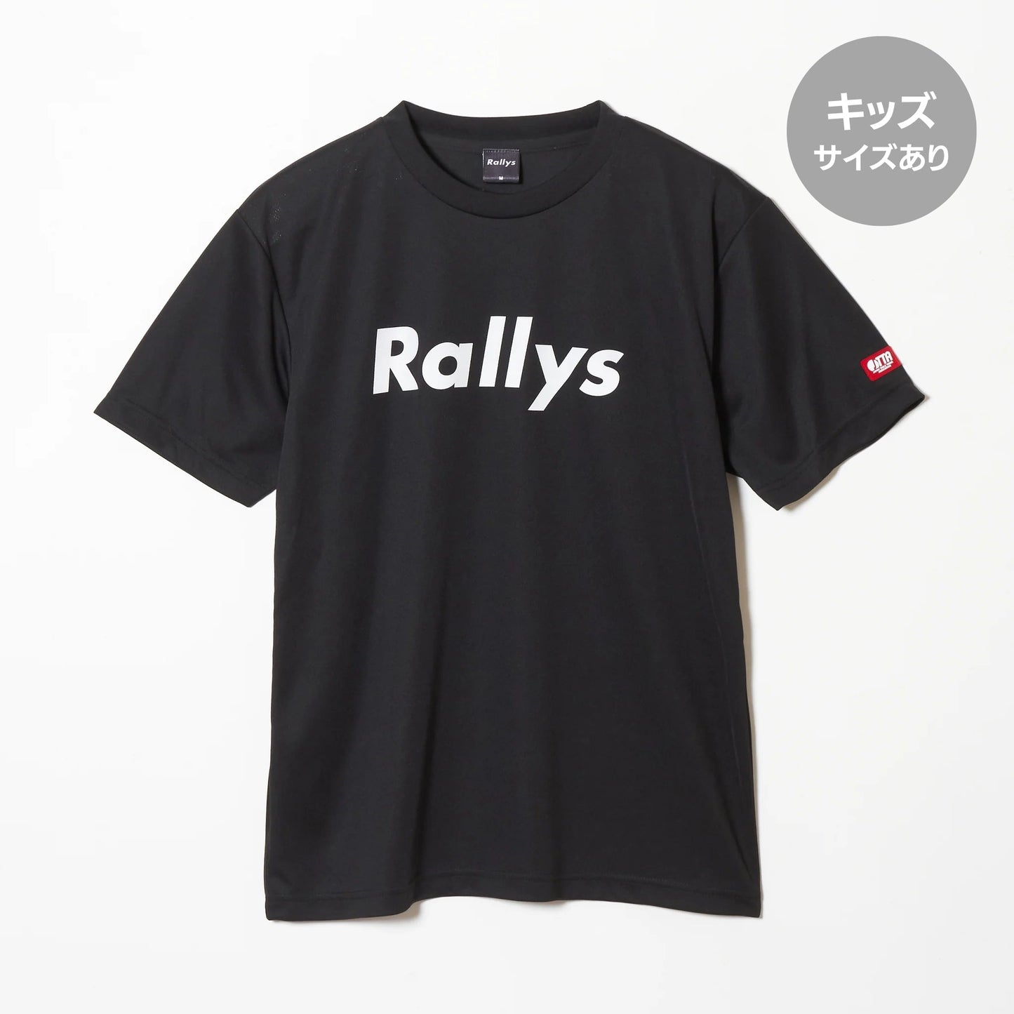 Rallys Tシャツ（ブラック・ロゴ大）｜公式戦でも使える卓球Tシャツ