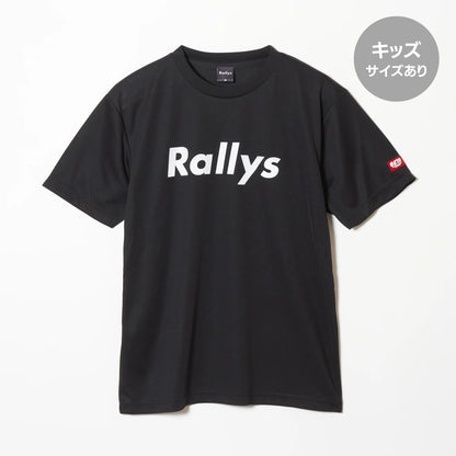 Rallys Tシャツ（ブラック・ロゴ大）｜公式戦でも使える卓球Tシャツ