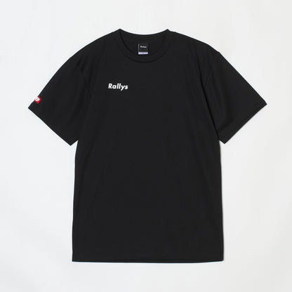 Rallys Tシャツ（学販用ブラック・ロゴ小・背面ロゴなし）