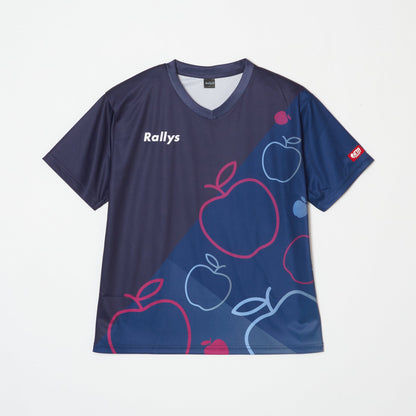 Rallysツールフウェア（ネイビー）｜トップス｜公式戦で使える卓球ウェア｜小林りんごデザイン監修