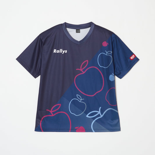 Rallysツールフウェア（ネイビー）｜トップス｜公式戦で使える卓球ウェア｜小林りんごデザイン監修