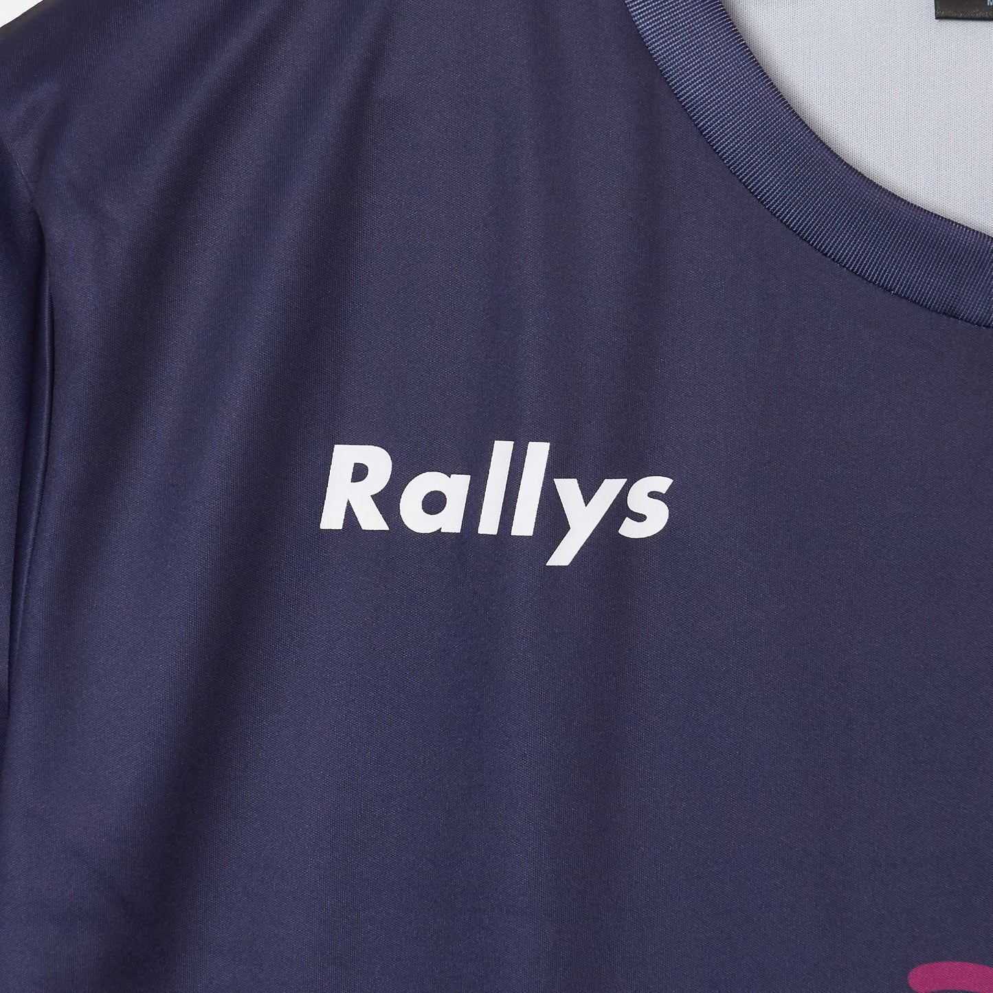 Rallysツールフウェア（ネイビー）｜トップス｜公式戦で使える卓球ウェア｜小林りんごデザイン監修