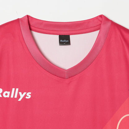 Rallysツールフウェア（ピンク）｜トップス｜公式戦で使える卓球ウェア｜小林りんごデザイン監修