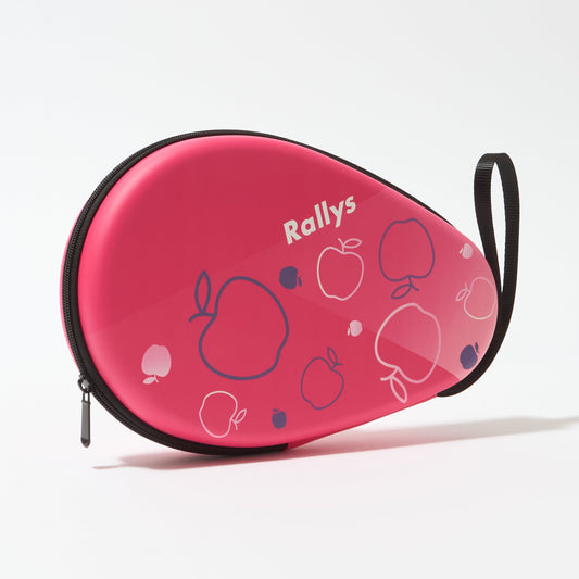 Rallysツールフラケットケース (ピンク)｜卓球ラケット2本収納可｜小林りんごデザイン監修