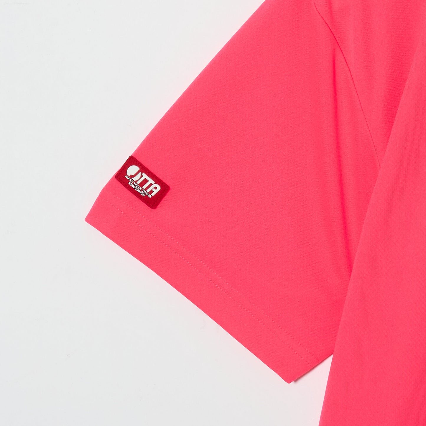 Rallys Tシャツ（ネオンピンク・ロゴ小）｜公式戦でも使える卓球Tシャツ
