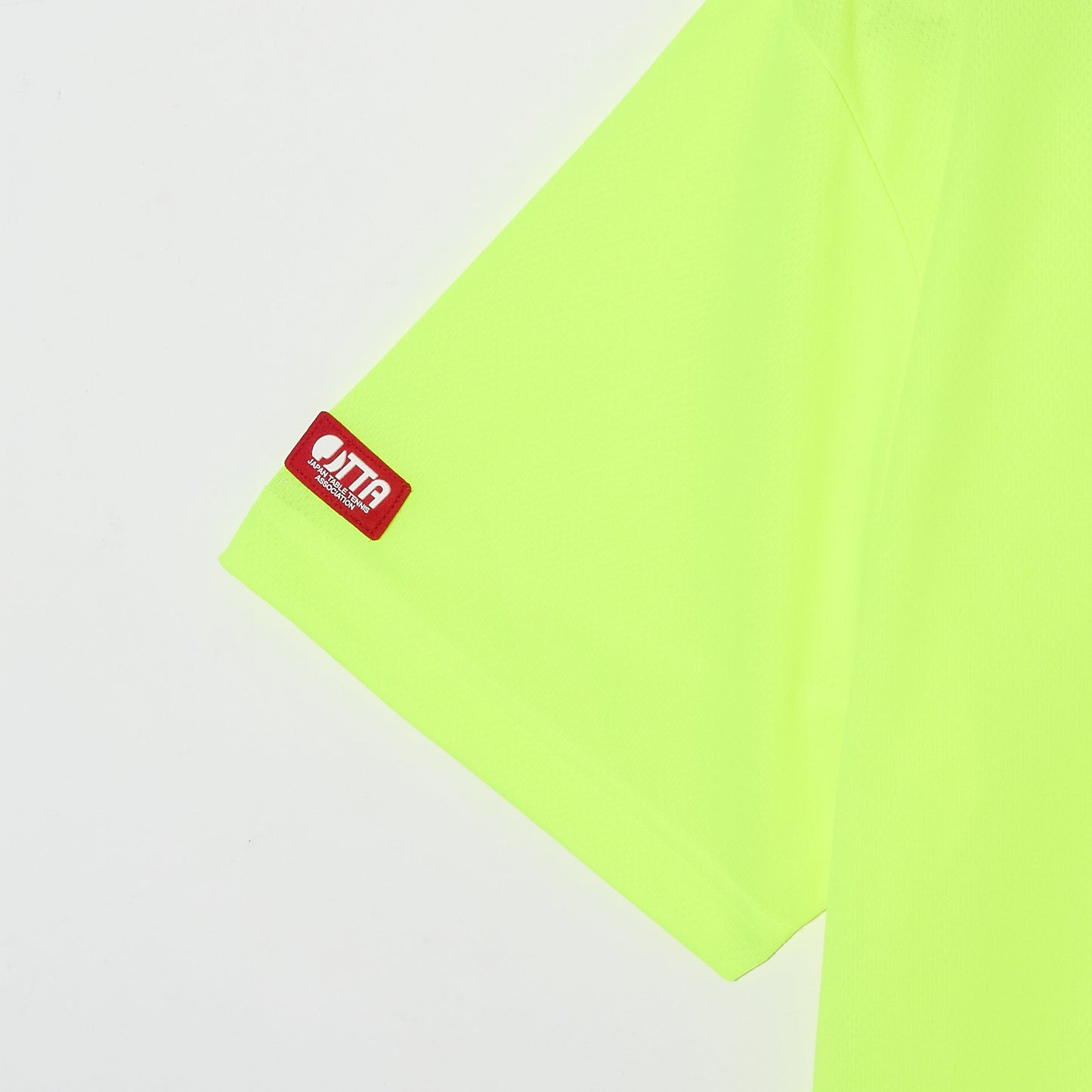 Rallys Tシャツ（ネオンイエロー・ロゴ小）｜公式戦でも使える卓球Tシャツ