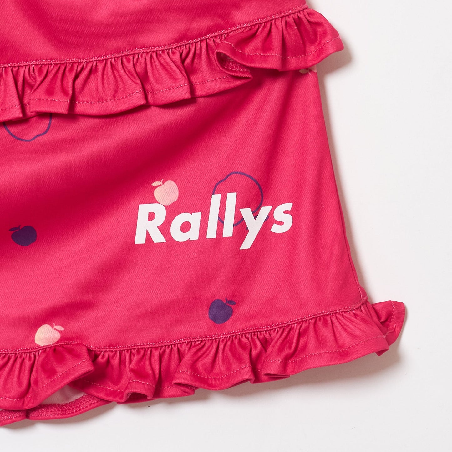 Rallysツールフウェア（ピンク）｜フリルスコート｜公式戦で使える卓球ウェア｜小林りんごデザイン監修