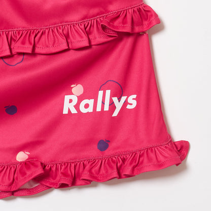 Rallysツールフウェア（ピンク）｜フリルスコート｜公式戦で使える卓球ウェア｜小林りんごデザイン監修
