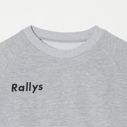 Rallysスウェット（トップス・ライトグレー）｜卓球用薄手スウェット
