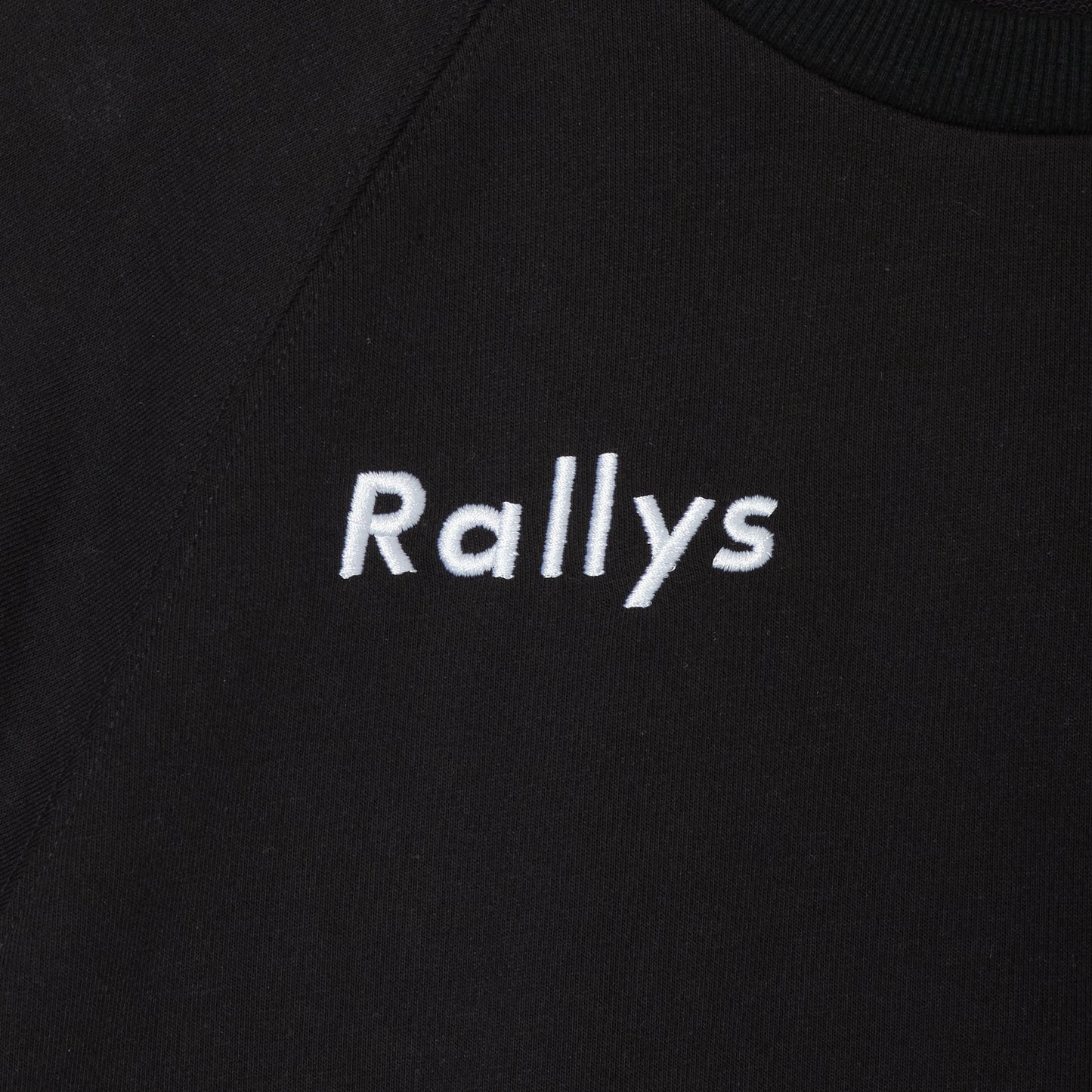 Rallysスウェット（トップス・ブラック）｜卓球用薄手スウェット