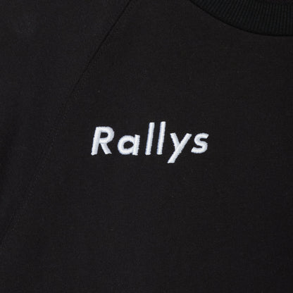 Rallysスウェット（トップス・ブラック）｜卓球用薄手スウェット