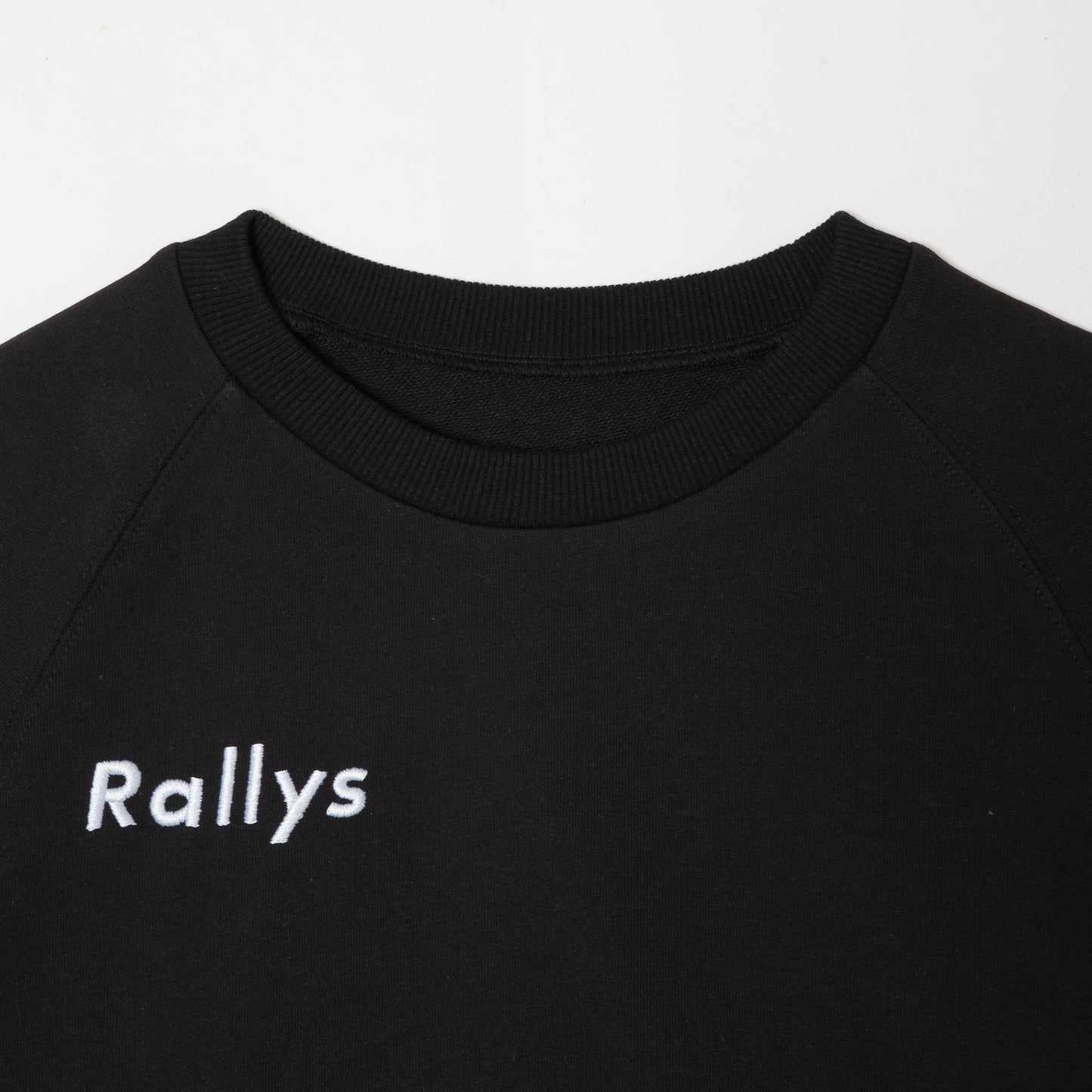 Rallysスウェット（トップス・ブラック）｜卓球用薄手スウェット
