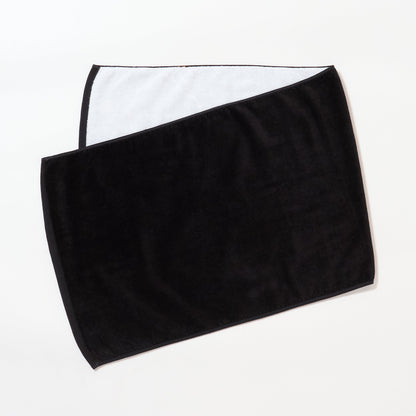 Rallysツールフタオル （プレミアムブラック）｜卓球タオル｜小林りんごデザイン監修