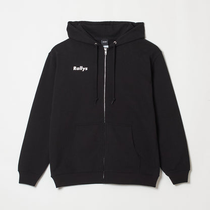 Rallysフルジップパーカー（ブラック）