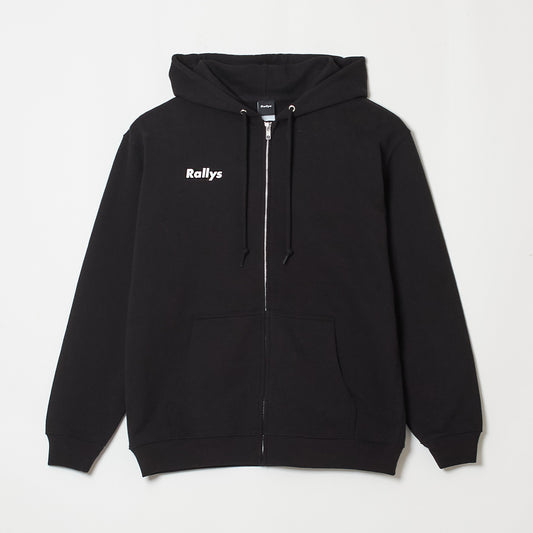Rallysフルジップパーカー（ブラック）