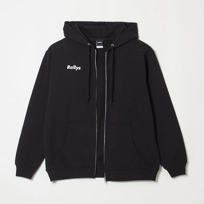 Rallysフルジップパーカー（ブラック）