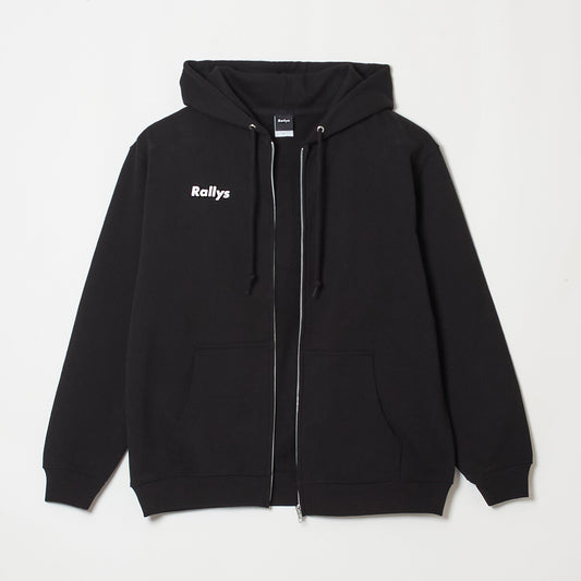 Rallysフルジップパーカー（ブラック）
