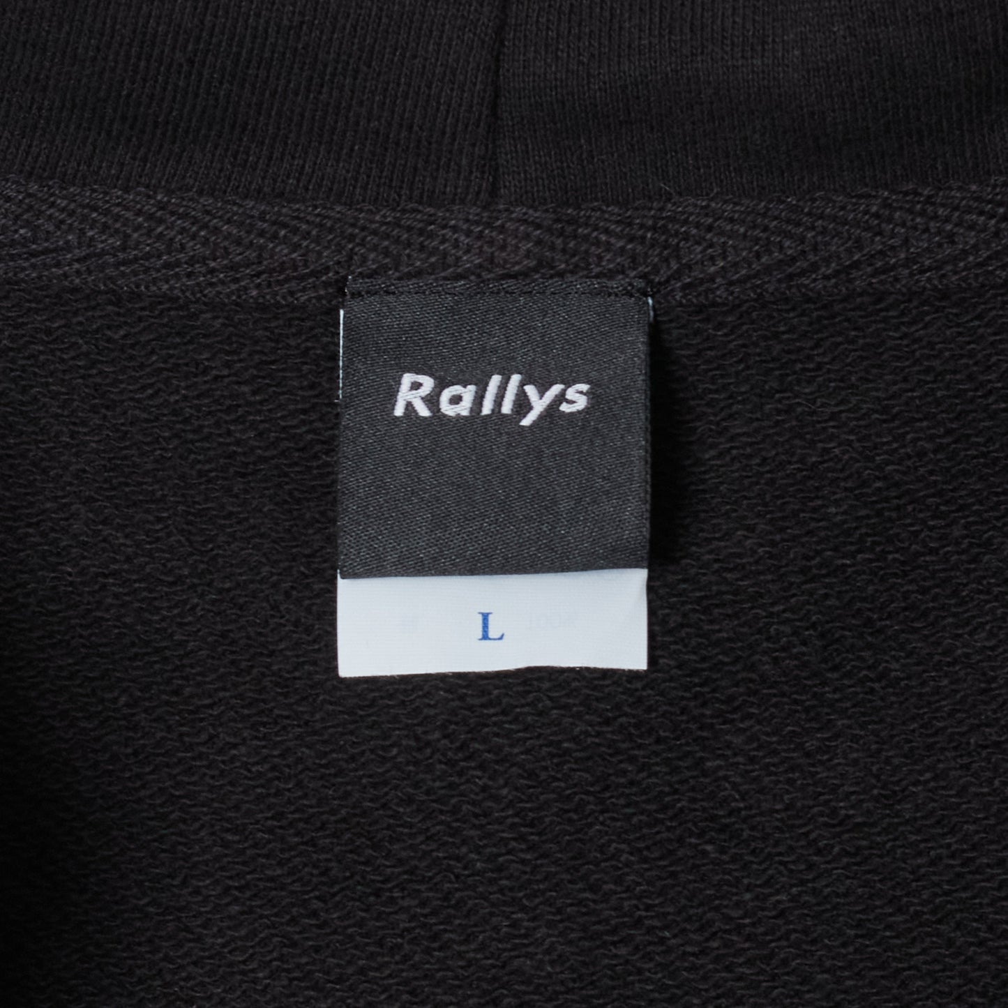 Rallysフルジップパーカー（ブラック）