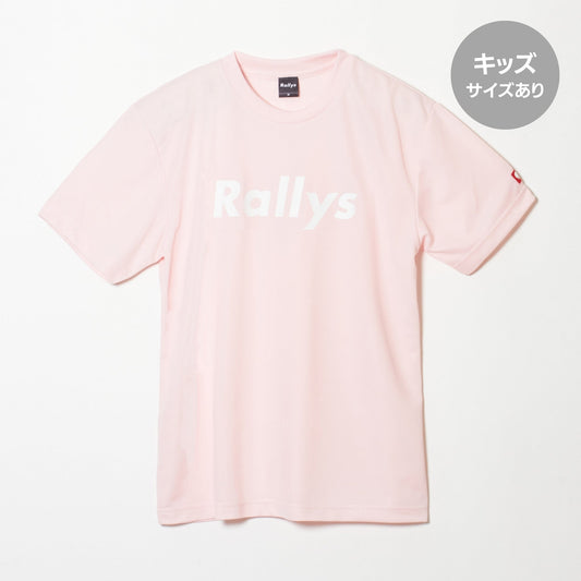 Rallys Tシャツ（ピンク・ロゴ大）｜公式戦でも使える卓球Tシャツ