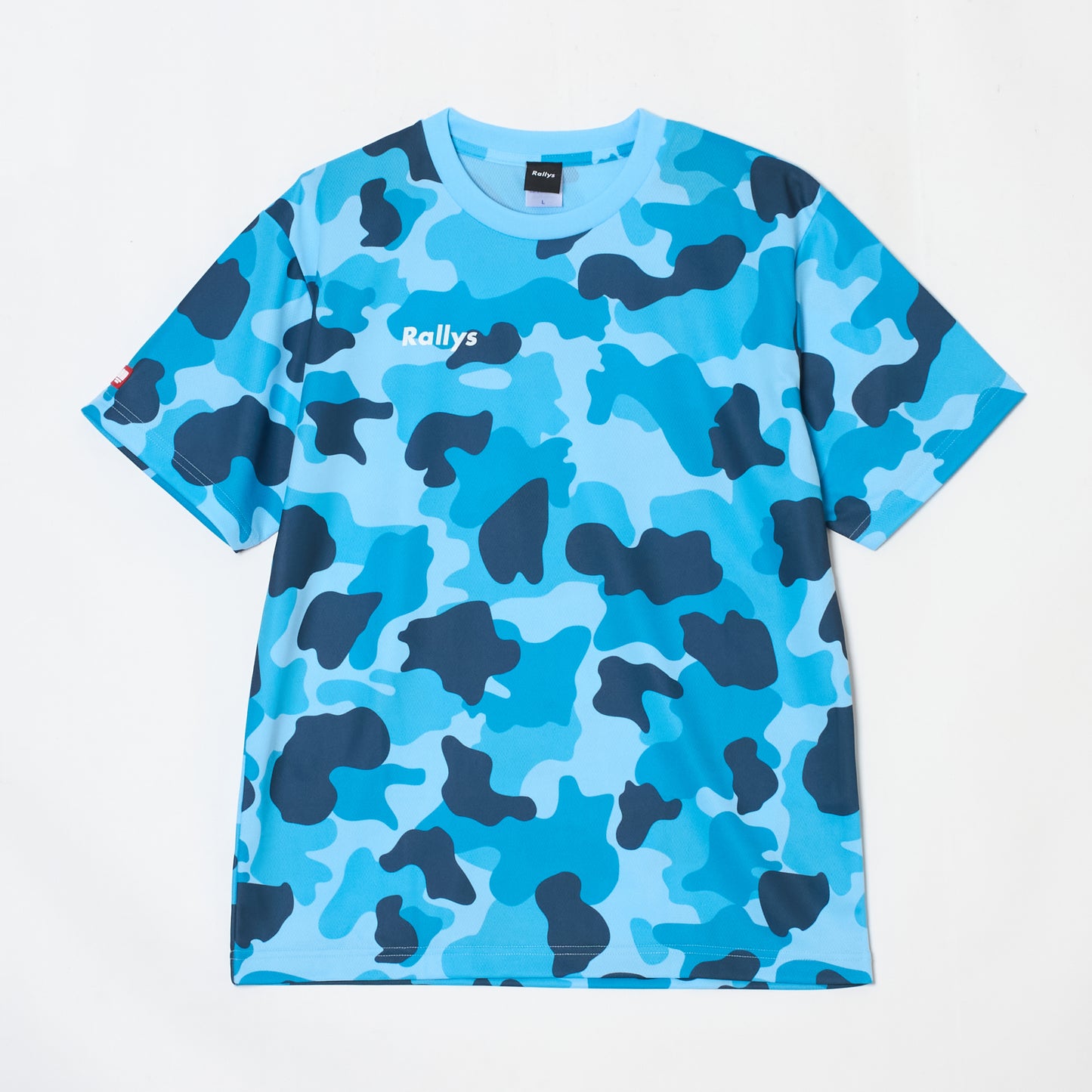 Rallys Tシャツ（ブルーウッドランド・ロゴ小）