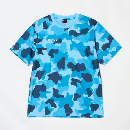 Rallys Tシャツ（ブルーウッドランド・ロゴ小）