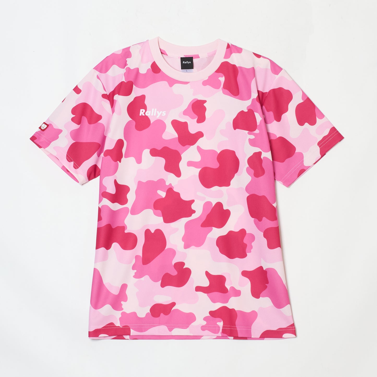 Rallys Tシャツ（ピンクウッドランド・ロゴ小）