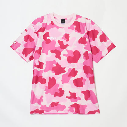Rallys Tシャツ（ピンクウッドランド・ロゴ小）