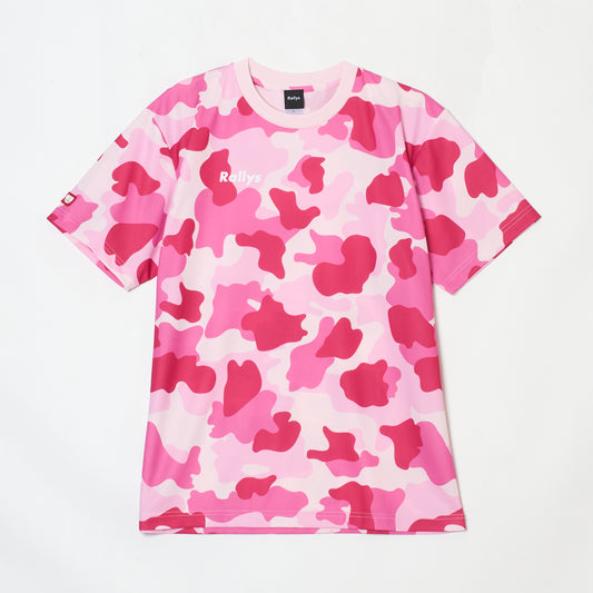 Rallys Tシャツ（ピンクウッドランド・ロゴ小）