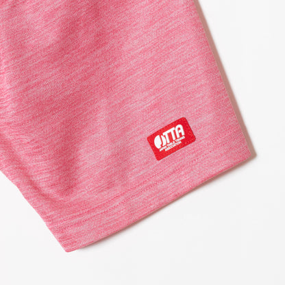 Rallys Tシャツ（ヘザーピンク・ロゴ大）｜公式戦でも使える卓球Tシャツ