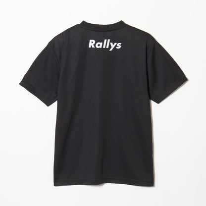 Rallys Tシャツ（ブラック・ロゴ大）｜公式戦でも使える卓球Tシャツ
