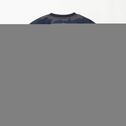 【SOLD OUT】Rallys Tシャツ（迷彩ネイビー・ロゴ小）｜公式戦でも使える卓球Tシャツ