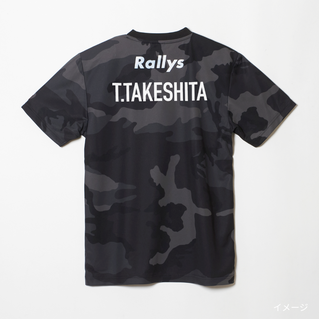 【SOLD OUT】【背ネーム入り】Rallys Tシャツ（迷彩カラー）