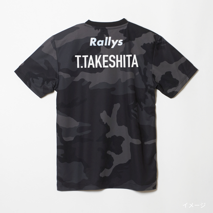 【SOLD OUT】【背ネーム入り】Rallys Tシャツ（迷彩カラー）
