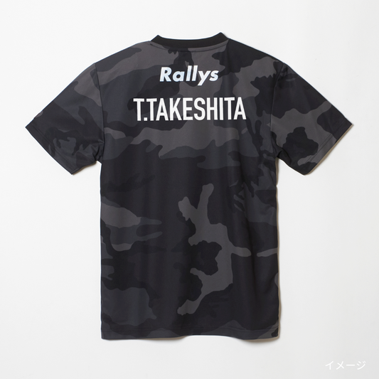 【SOLD OUT】【背ネーム入り】Rallys Tシャツ（迷彩カラー）