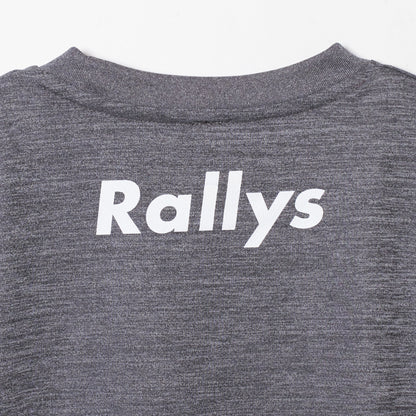 Rallys Tシャツ（ヘザーグレー・ロゴ小）｜公式戦でも使える卓球Tシャツ
