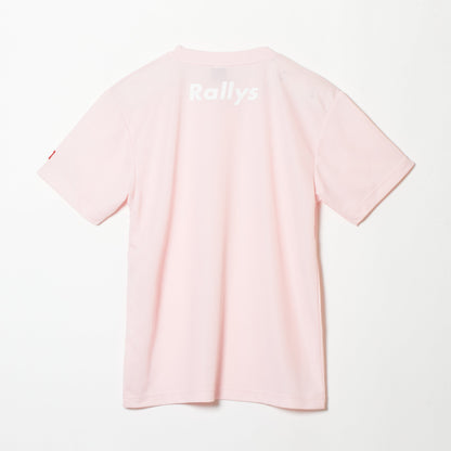 Rallys Tシャツ（ピンク・ロゴ小）｜公式戦でも使える卓球Tシャツ