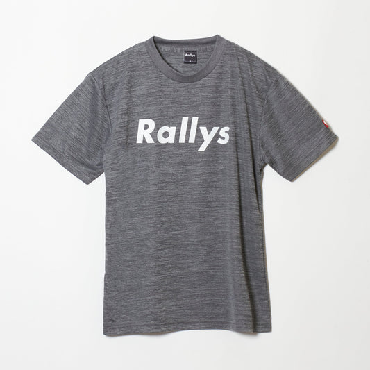 Rallys Tシャツ（ヘザーグレー・ロゴ大）｜公式戦でも使える卓球Tシャツ