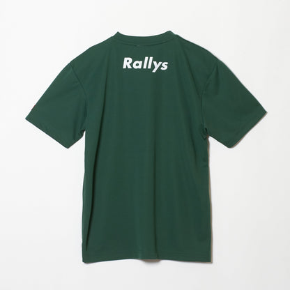 Rallys Tシャツ（アイビーグリーン・ロゴ大）｜公式戦でも使える卓球Tシャツ