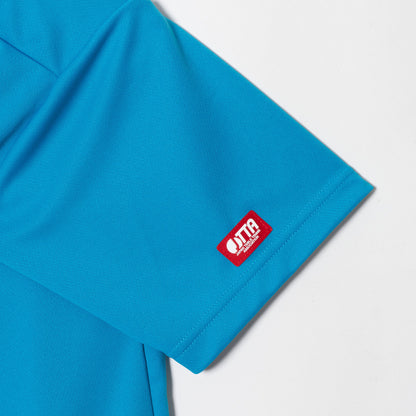 Rallys Tシャツ（ターコイズブルー・ロゴ大）｜公式戦でも使える卓球Tシャツ