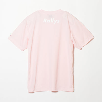 Rallys Tシャツ（ピンク・ロゴ大）｜公式戦でも使える卓球Tシャツ