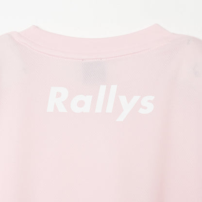 Rallys Tシャツ（ピンク・ロゴ大）｜公式戦でも使える卓球Tシャツ